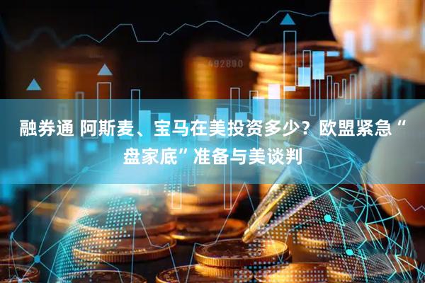 融券通 阿斯麦、宝马在美投资多少？欧盟紧急“盘家底”准备与美谈判