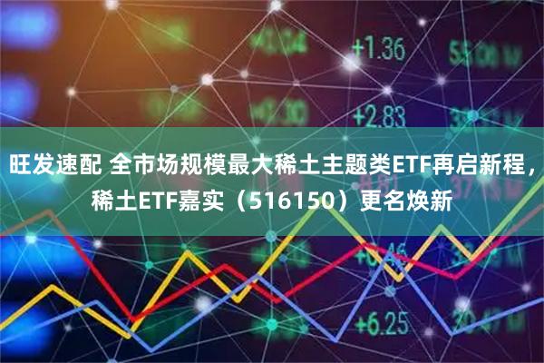 旺发速配 全市场规模最大稀土主题类ETF再启新程，稀土ETF嘉实（516150）更名焕新