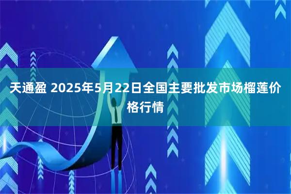 天通盈 2025年5月22日全国主要批发市场榴莲价格行情
